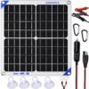 Solar Battery Maintainer, SUNAPEX-20W-12V-Solar-Battery-Maintainer-White_1