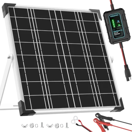 SUNAPEX-20W-Aluminum-Solar-Panel-With-Controller