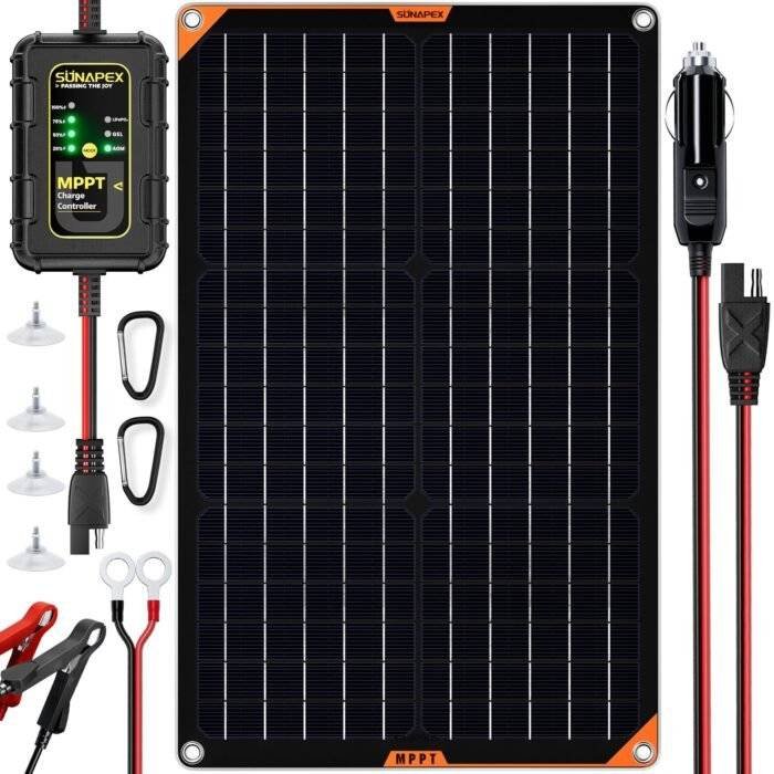 Solar Powered Battery Charger Sunapex 8620