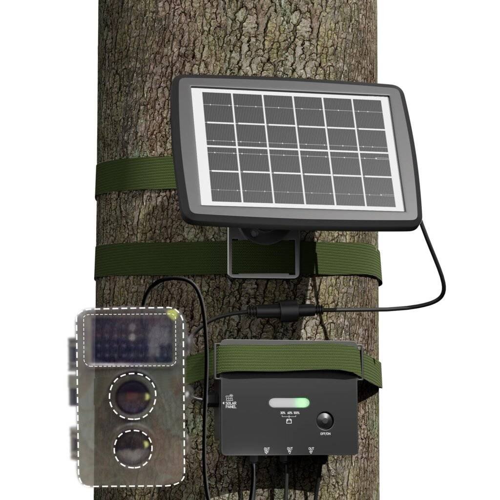 Solar Panel , SUNAPEX-3W-Solar-Panel-for-Trail-Camera-with-Controller-and-Built-in-4500mA-Battery_1