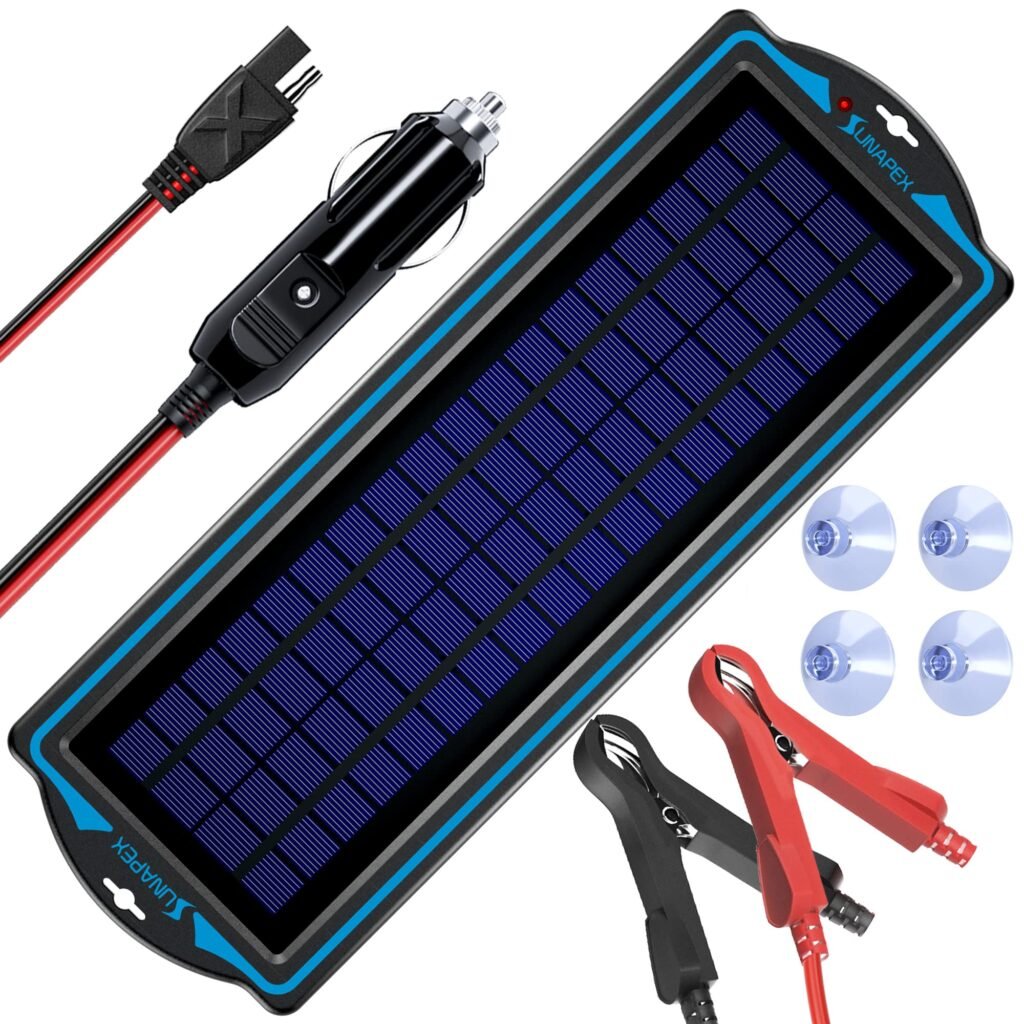 Solar Battery Charger, SUNAPEX-5W-12V-Solar-Battery-Charger_1