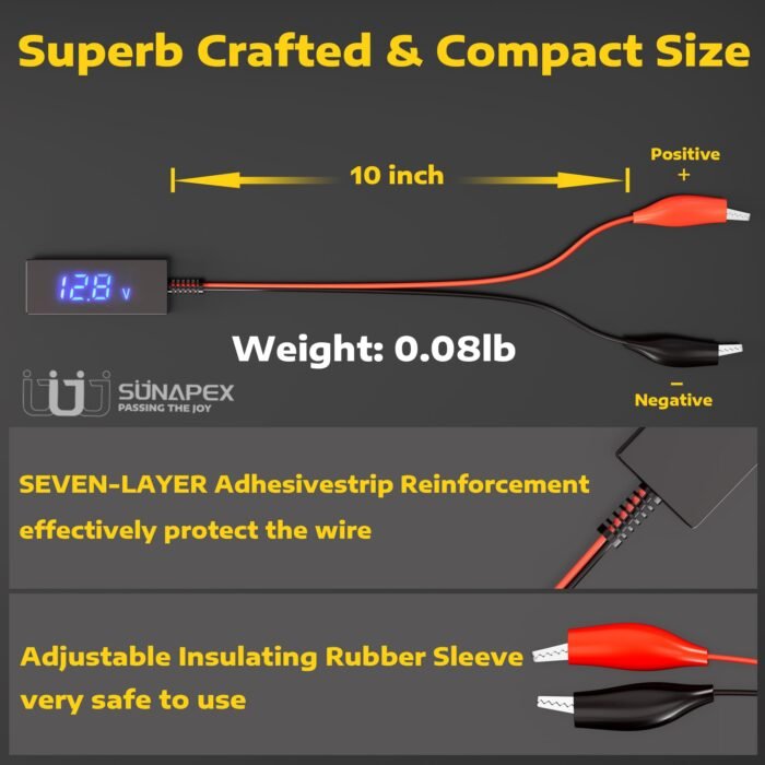 SUNAPEX Battery Voltage Tester_5