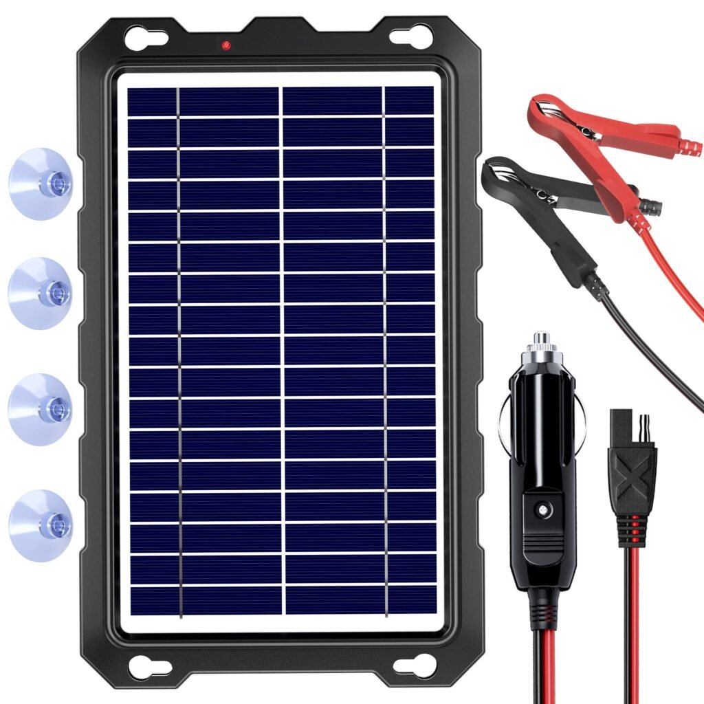 Solar Battery Charger, SUNAPEX-8W-12V-Solar-Battery-Charger_1