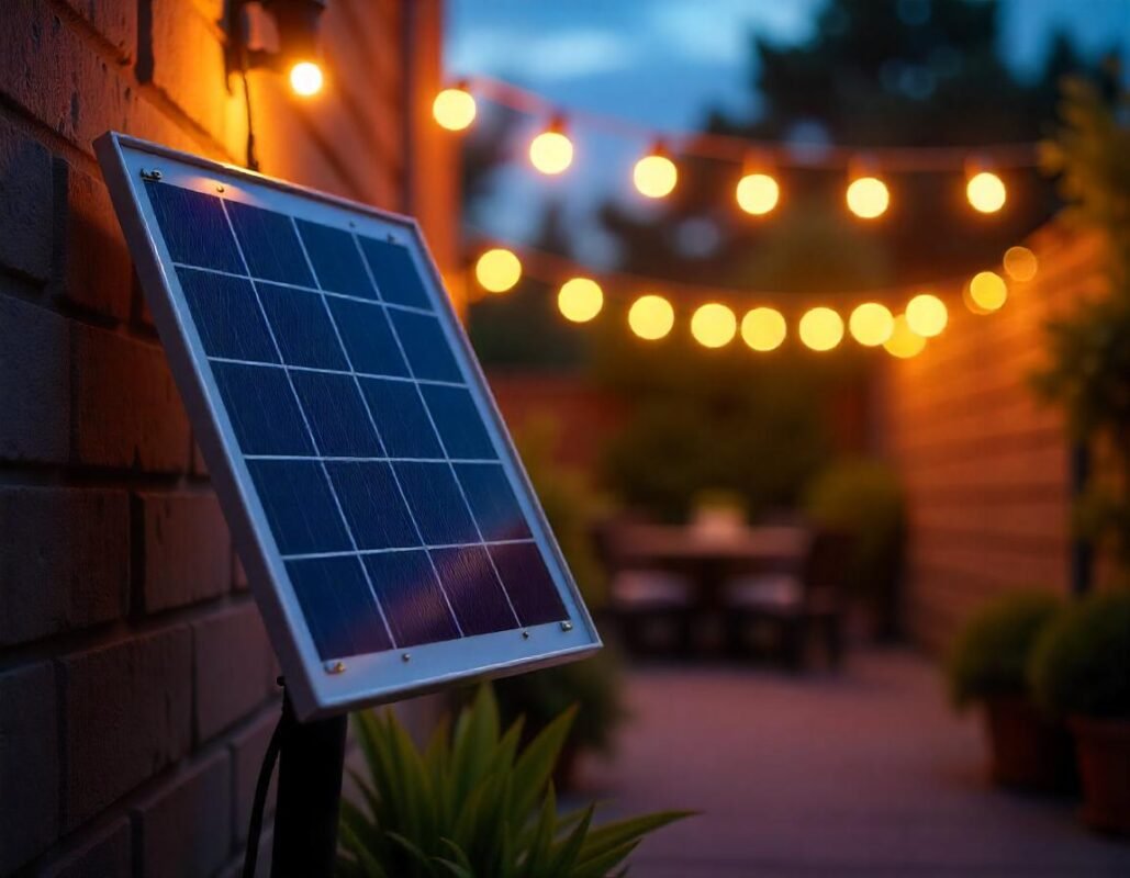 Sunapex's 6W Solar Panel, 48FT and 96FT solar string lights, eco-friendly outdoor lighting, sustainable energy solution, solar-powered lighting, easy installation, cost-effective outdoor lighting