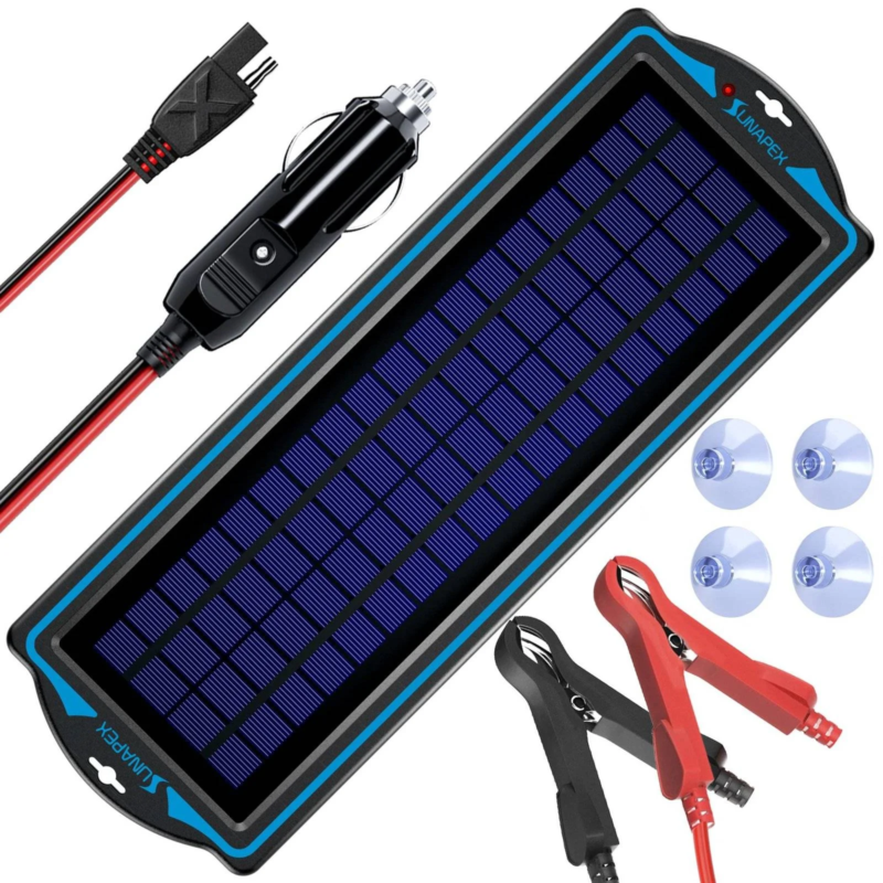 12V solar battery charger, Solar-powered Charger, Off-grid security systems, affordable energy