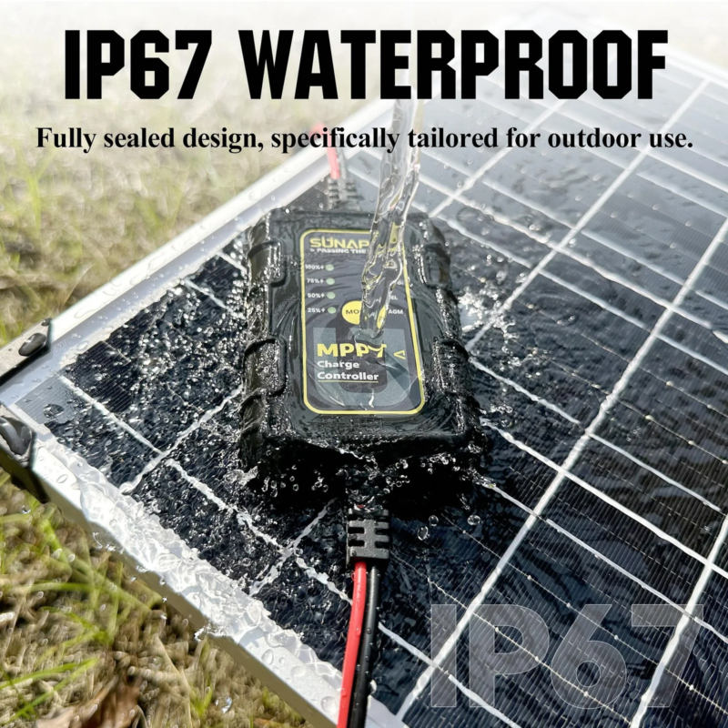 50W MPPT Solar Battery Charger, Sunapex Charger, Off-Grid Cabin, Efficient Solar Battery Charger