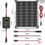 SUNAPEX 25W Aluminum Solar Panel With MPPT Controller_1