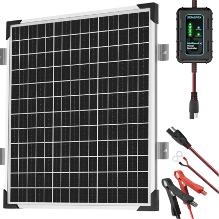 SUNAPEX-50W-Aluminum-Solar-Panel-With-Controller