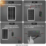SUNAPEX 12V 20A Solar Panel Charge Controller_how to _use
