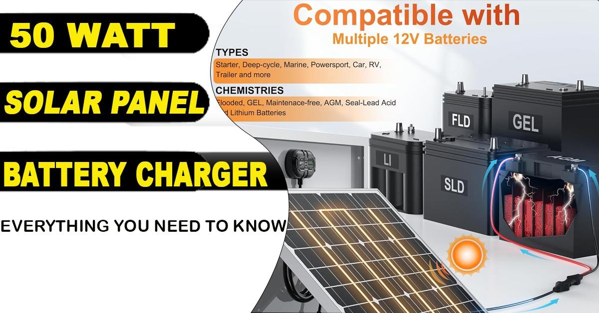 50 Watt Solar Panel Battery Charger | The Best Guide | SUNAPEX 1 50 Watt Solar Panel Featured Image