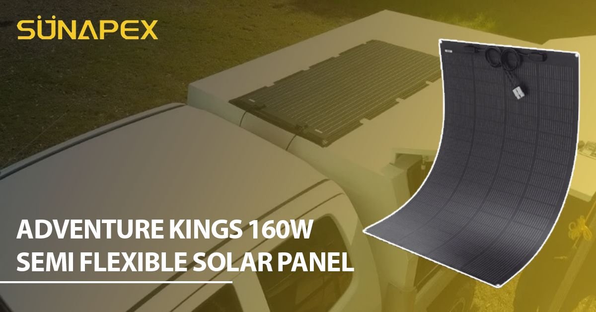 Adventure kings 100W Semi Flexible Solar Panel | SUNAPEX 1 Adventure kings 100W Semi Flexible Solar Panel Featured Image