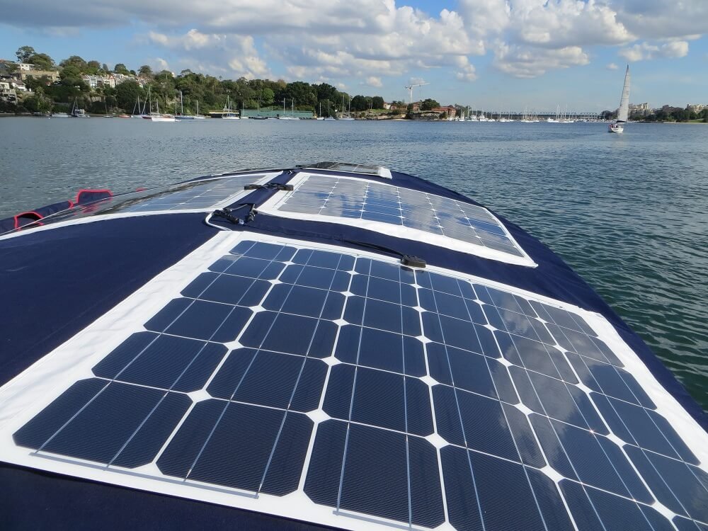 solar panel on boat