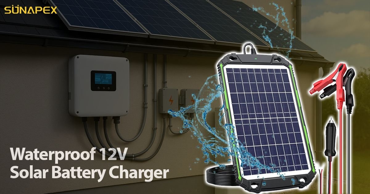 Waterproof 12V Solar Battery Charger | Durable Tech | SUNAPEX 1 Waterproof 12V Solar Battery Charger Featured Image