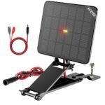 SUNAPEX 6V Deer Feeder Solar Panel 2.4W ETFE Monocrystalline Solar Trickle Charger - Waterproof Solar Battery Maintainer with Adjustable Mounting Bracket for Hunting Game Feeders, Timers and Cameras