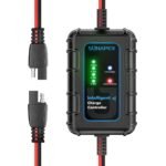 Sunapex Solar Charger Controller 12V: 10A PWM Intelligent Solar Panel Controller 12Volt with LED Display - Waterproof Smart Regulator for RV Boat Car Battery - Tailored AGM Gel LiFePO4 Battery Charger