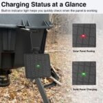 SUNAPEX 12V Deer Feeder Solar Panel 2.4W ETFE Monocrystalline Solar Trickle Charger - Waterproof Solar Battery Maintainer with Adjustable Mounting Bracket for Hunting Game Feeders, Timers and Cameras - Image 7