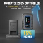 Sunapex Solar Charger Controller 12V: 10A PWM Intelligent Solar Panel Controller 12Volt with LED Display - Waterproof Smart Regulator for RV Boat Car Battery - Tailored AGM Gel LiFePO4 Battery Charger - Image 4