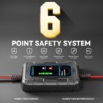 Sunapex Solar Charger Controller 12V: 10A PWM Intelligent Solar Panel Controller 12Volt with LED Display - Waterproof Smart Regulator for RV Boat Car Battery - Tailored AGM Gel LiFePO4 Battery Charger - Image 5